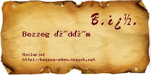 Bezzeg Ádám névjegykártya